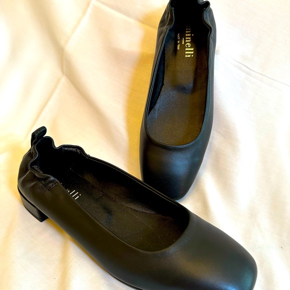 Minnelli Shoes - Black Paris ballet flats. New made in Italy